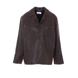 Saint Laurent Women Bubbled Lambskin Jacket